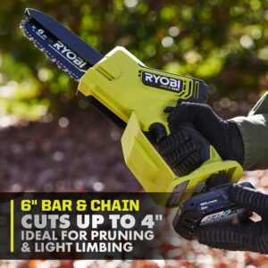 RYOBI 18V ONE+ HP 6" COMPACT BRUSHLESS PRUNING CHAINSAW TOOL ONLY (RENEWED)