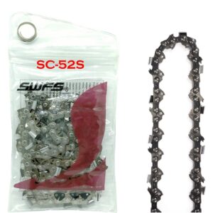 Reliable Replacement SC-S52 14-Inch Semi Chisel Saw Chain, Pitch: 3/8", gauge: .050", drive link count: 52, Compatible for Craftsman Homelite Poulan Remington Ryobi Echo and more