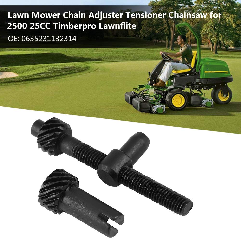 Chain Adjuster Screw Tensioner Lawn Mower Chain Adjuster Chainsaw Metal Replacement for Timberpro 26cc/ Lawnflite 0635231132314, auto repair tool