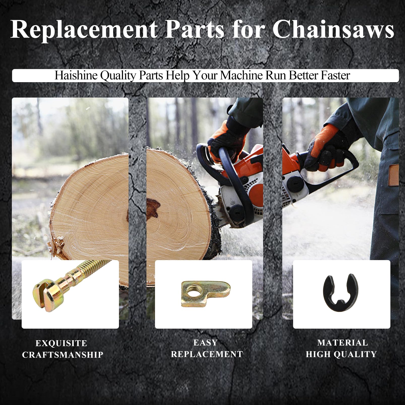 3Pcs/lot Bar Chain Adjuster Tensioner Screw Kit For HUSQVARNA 36 41 136 136LE 141 141LE 137 137E 142 142E 235 240 Chainsaw Parts