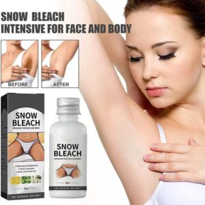 3PCS Snow Bleach Cream for Sark Spot Remover , Intimate Areas-Underarm, Neck, Armpit, Knees, Elbows,Face,Body