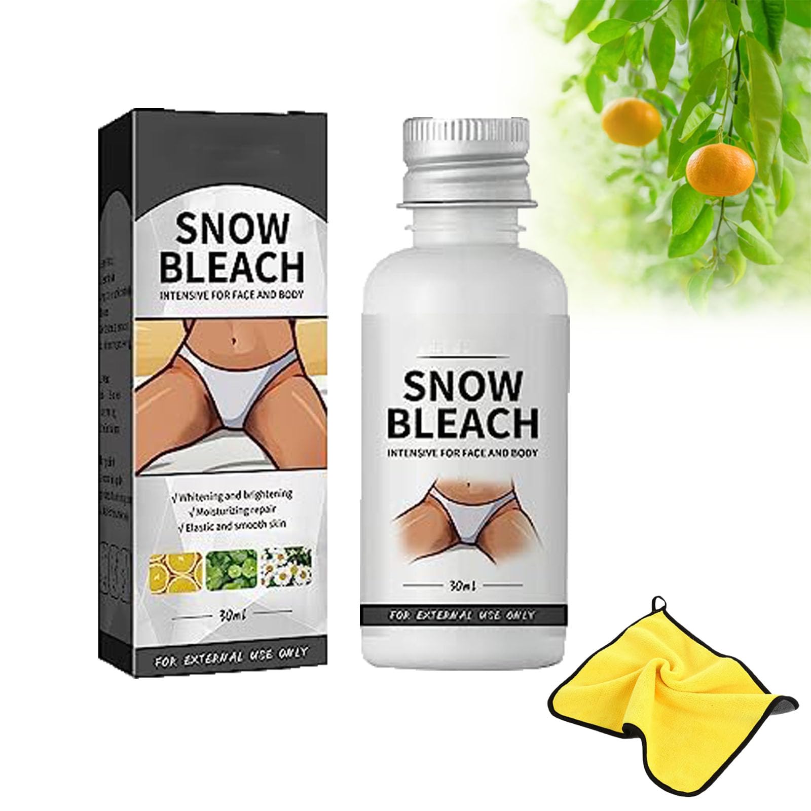 Snow Bleach Cream, Snow Bleaching, Snow Bleach Cream For Private Part Underarm Whiten (1 PCS)