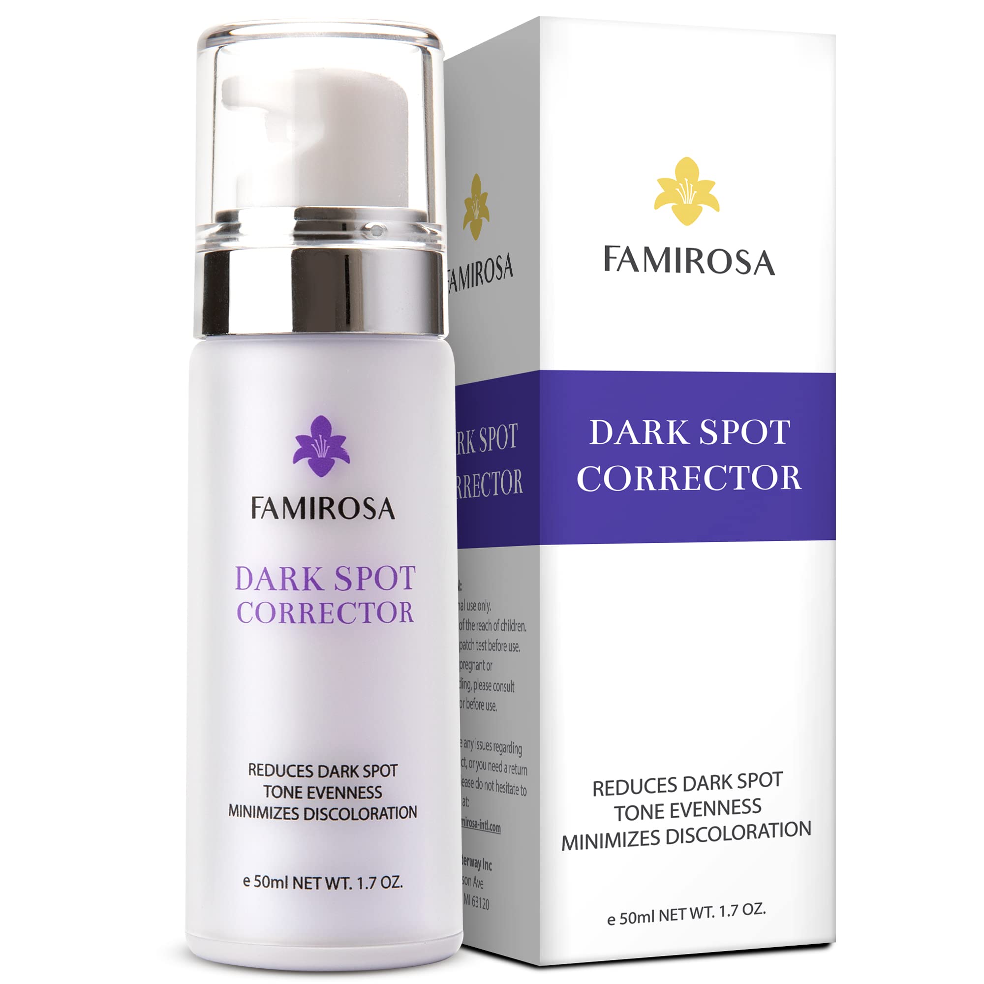 Farmirosa Dark Spot Remover Serum for Face and Body, 50ml, with Kojic Acid, Hyaluronic Acid, and 4-Butylresorcinol