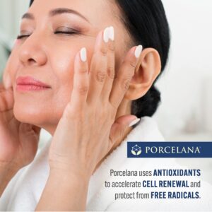 Porcelana Nighttime Hydration Cream Updated Formula - Fades Dark Spots & Evens Skin Tone - For Sun or Age Spots, Acne Scarring, Melasma & Other Discoloration - Moisturizer w/Vitamins & Antioxidants