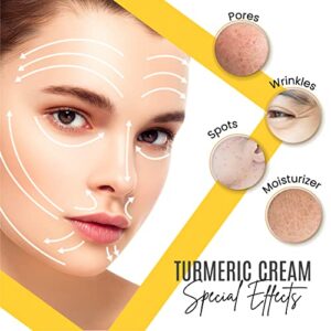 DERMAXGEN Turmeric Face Cream + 30% Vitamin C Glow Boosting Moisturizer & Skin Repairing, Hydrating with Organic Ingredients Anti-Aging Facial Cream, Normal, Dry, Oily & Combination Skin - 1.7 FL OZ