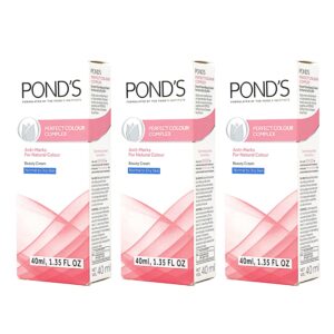 pond's perfect color beauty cream, anti-marks beauty cream and moisturizer, normal to dry skin, 3-pack of 1.35 fo oz each