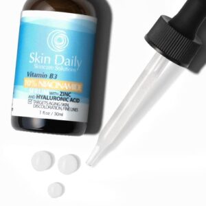 Skin Daily 10% Niacinamide Brightening Serum W/Zinc- Dark spot, Hyperpigmentation, Melasma Treatment for Face - Unlock Flawless Skin with Our Niacinamide Serum - The Secret to Your Best Skin Yet