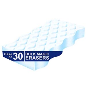 Mr. Clean Magic Erasers, Bulk Multi Surface Scrubber Cleans Tough Dirt and Grime with No Chemicals, Ideal for Hotels, Restaurants and Businesses (Case of 30)