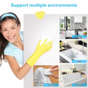 2X Density Magic Sponge Eraser,Multi-Functional Household Cleaning Kitchen Dish Sponge for Furniture,Extra Thick and Long Lasting Melamine Cleaning Sponges for Bathroom,Floor, Wall Cleaner (10)