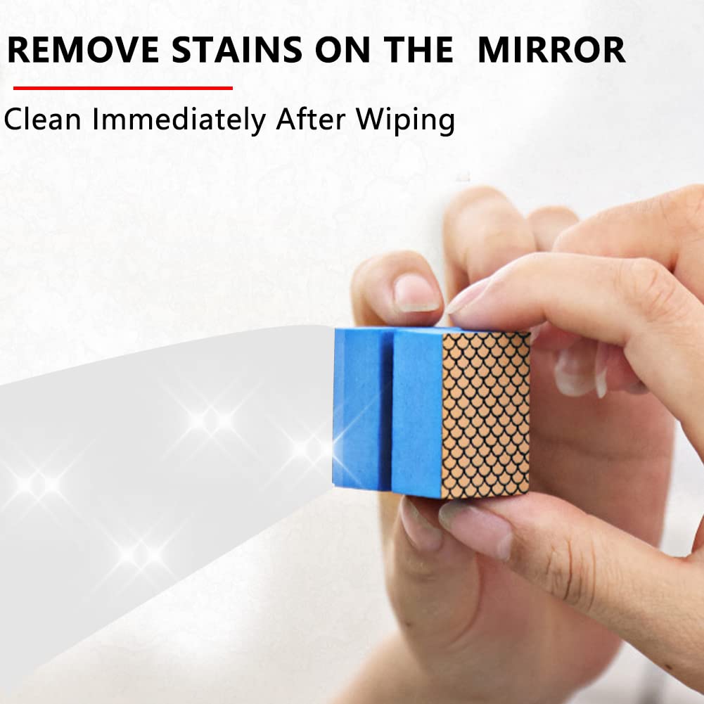 Magic Eraser Sponge for Cleaning Mirror Glass Metal Water Stains,Diamond Mr Clean Magic Erasers for Bathroom Kitchen Dishes Metal Faucets Tub(2 Pack)