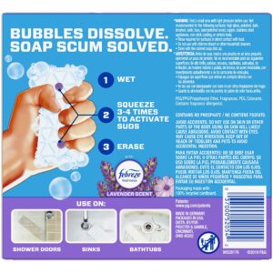 Mr. Clean Magic Eraser Bath with Febreze Lavender Scent, Cleaning Pads with Durafoam, 2 Count