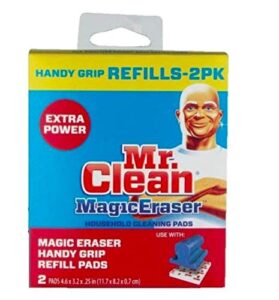 mr clean magic eraser refill for handy grip, pack of 2, white