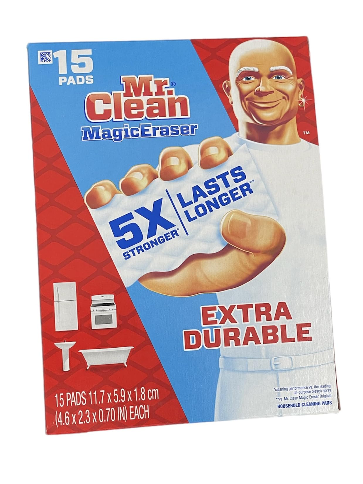 Mr. Clean Magic Eraser Extra Durable, 15-Count