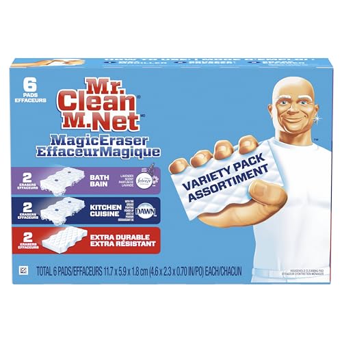 Mr Clean Magic Eraser Variety Pack Assortment Cleaning Pads, 6 count