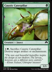 magic the gathering - caustic caterpillar (170/272) - origins