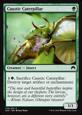 Magic The Gathering - Caustic Caterpillar (170/272) - Origins