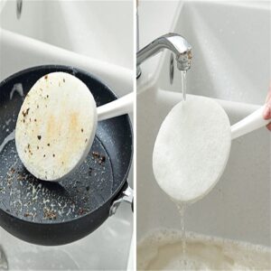 Long Handle Brush Eraser Magic Sponge DIY Cleaning Sponge for Dishwashing Kitchen Toilet Bathroom Wash Cleaning Tool Accessory