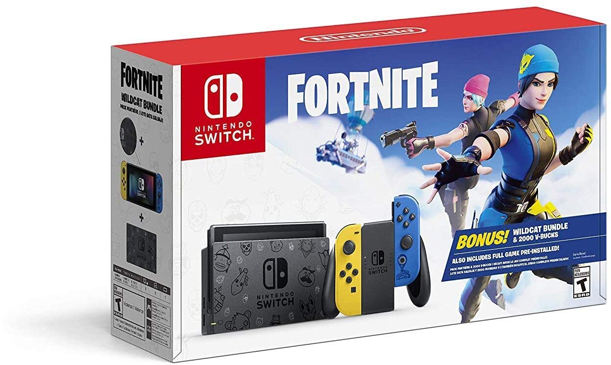 Nintendo Switch Fortnite Wildcat Bundle (Renewed)