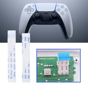 SING F LTD 4PCS Flex Ribbon Cables Compatible with Sony PS5 Console 16 Pin Gamepad Touchpad L1 L2 R1 R2 Flex Cable Replacement Video Games Accessories
