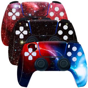 skin for ps5 controller, 3pcs whole body vinyl decal cover sticker for playstation 5 controller (ps5 controller #7)