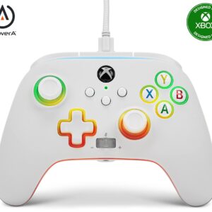 PowerA Spectra Infinity Enhanced Wired Controller for Xbox Series X|S - White (Amazon Exclusive), gamepad, video gaming controller, works with Xbox One and Windows 10/11, officially licensed