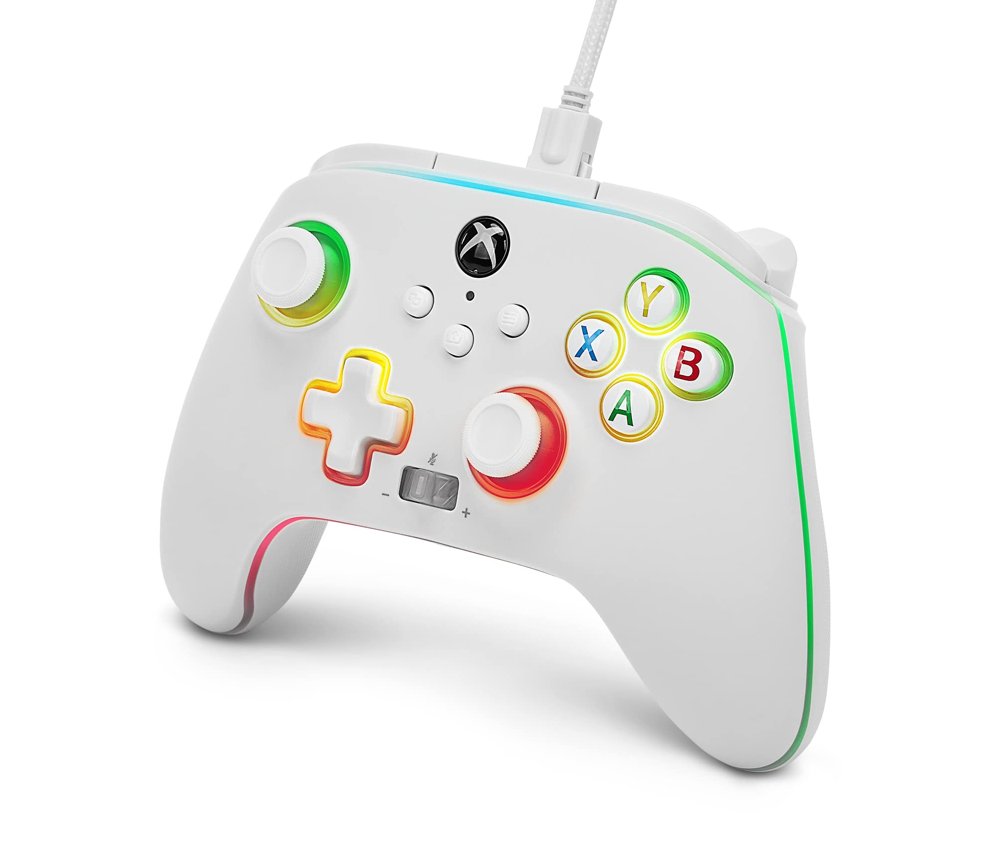 PowerA Spectra Infinity Enhanced Wired Controller for Xbox Series X|S - White (Amazon Exclusive), gamepad, video gaming controller, works with Xbox One and Windows 10/11, officially licensed