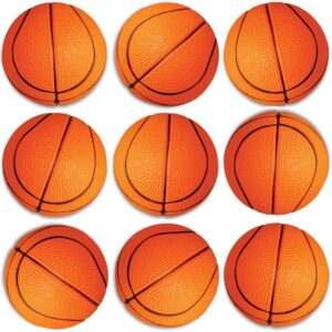 Mini Basketball Stress Balls - (Pack of 24) 2.5 Inch Small Foam Basketballs for Kids, Sports Theme Party Favor Toys Birthday Party Game, Stress Relief Squeeze Balls, Stocking Stuffers