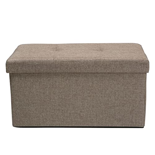 Simplify Polypropylene Storage Ottoman, Natural (F-0637-NATURAL)