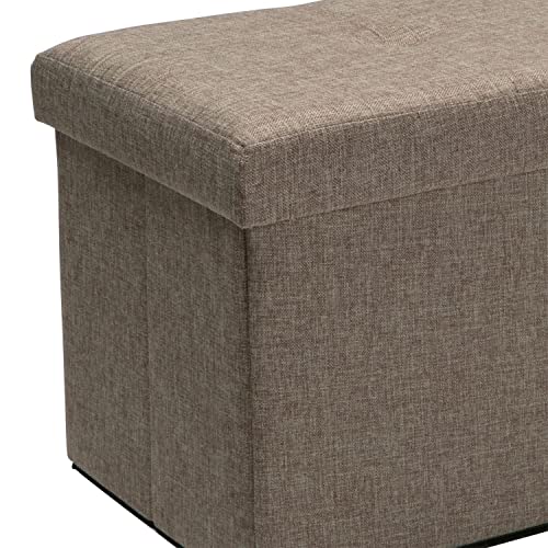 Simplify Polypropylene Storage Ottoman, Natural (F-0637-NATURAL)