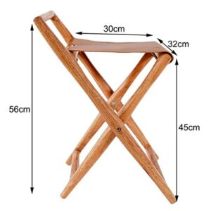 GUODDM Luggage Racks for Suitcases - Suitcase Stand for Guest Room Folding, Luggage Stand Wood, Luggage Holder Stand Leather Seat, Luggage Shelf Organizer with Backrest, for Hotel Bedroom Closet