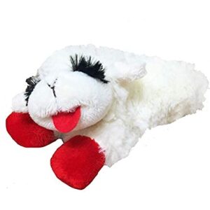 Multipet INTERNATIONAL 843140 Lambchop Plush Squeak Toy Mini for Pets, 6-Inch, White, Small