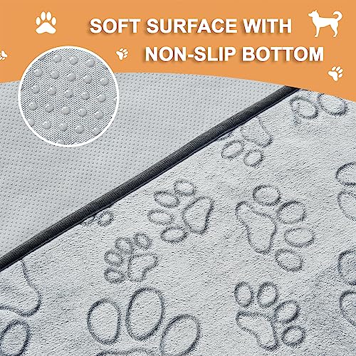 Qeils Reusable Puppy Pads, 2 Pack Washable Pee Pads for Dogs, Waterproof Non Slip Wee Wee pad, Absorbent and Leakproof Training Mats for Potty, Crate, Playpen, Bed, Sofa, 18"x 24"