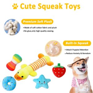 Aipper Dog Puppy Toys 23 Pack, Puppy Chew Toys for Fun and Teeth Cleaning, Dog Squeak Toys,Treat Dispenser Ball, Tug of War Toys, Puppy Teething Toys, Dog Rope Toys Pack for Puppy to Small Dogs