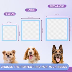 IMMCUTE Puppy Pee Pads 22"x23"-150 Count | Dog Pee Training Pads Super Absorbent & Leak-Proof | Disposable Pet Piddle and Potty Pads for Puppies | Dogs | Doggie| Cats | Rabbits