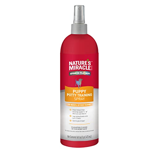 Nature's Miracle Advanced Platinum Puppy Potty Training Spray 16 Oz, Dog Training Aid