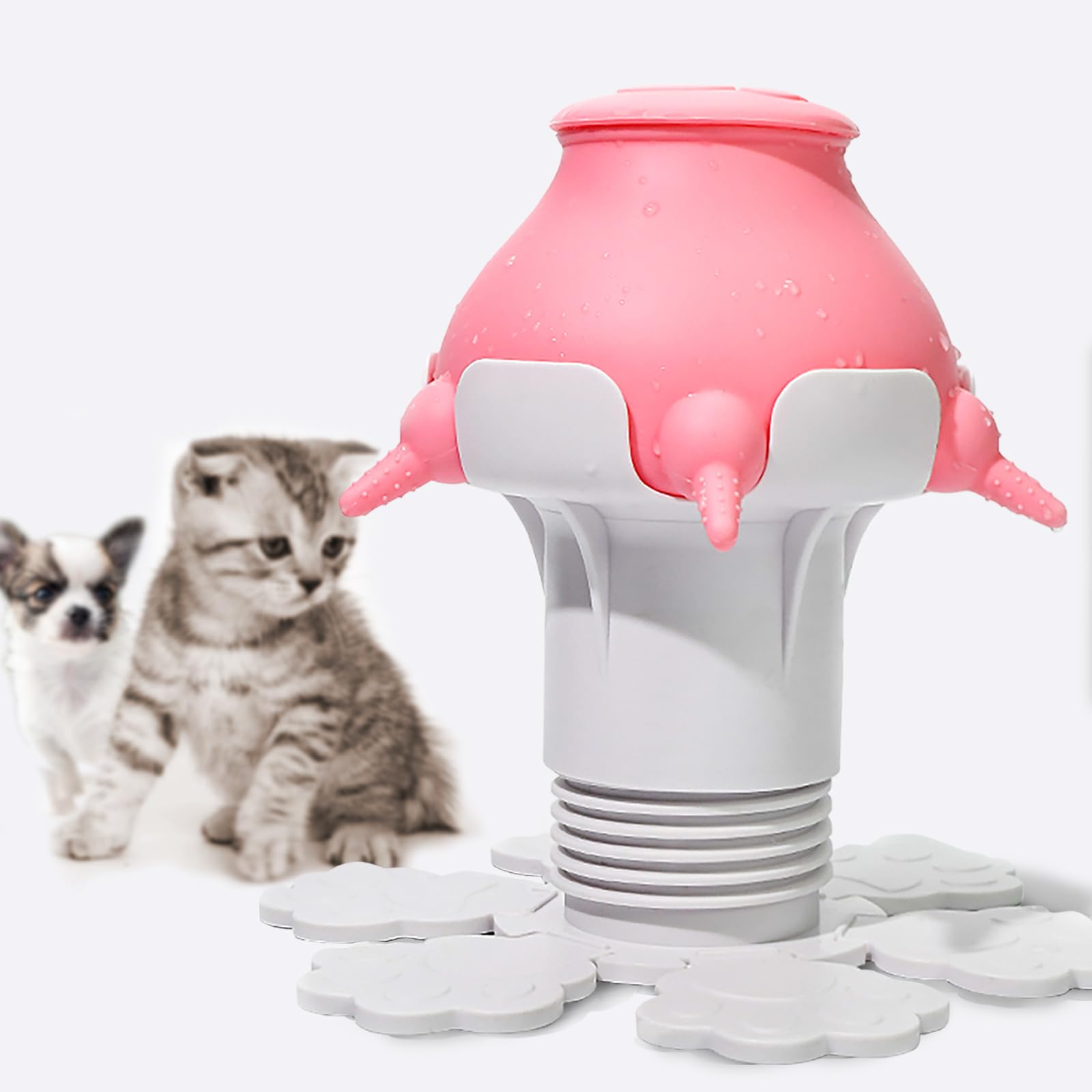 BOOMWAY MAR Puppy Feeders for Multiple Puppies[𝟮𝟬𝟮𝟯 𝗻𝗲𝘄 𝘂𝗽𝗴𝗿𝗮𝗱𝗲𝗱],Puppy Milk Feeders,Kitten Milk Feeder Station,300ml Puppy Bottles for Nursing with Adjustable Height,Pet Feeders