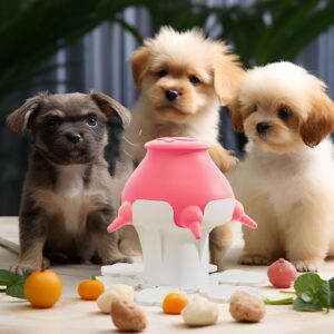 BOOMWAY MAR Puppy Feeders for Multiple Puppies[𝟮𝟬𝟮𝟯 𝗻𝗲𝘄 𝘂𝗽𝗴𝗿𝗮𝗱𝗲𝗱],Puppy Milk Feeders,Kitten Milk Feeder Station,300ml Puppy Bottles for Nursing with Adjustable Height,Pet Feeders