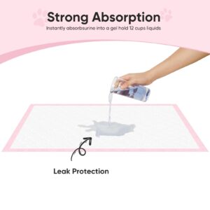 Super-Absorbent Leak-Proof Dog and Puppy Pet Training Pad, Housebreaking Puppy Pads Disposable (18" X 24" - Small 50PCS)