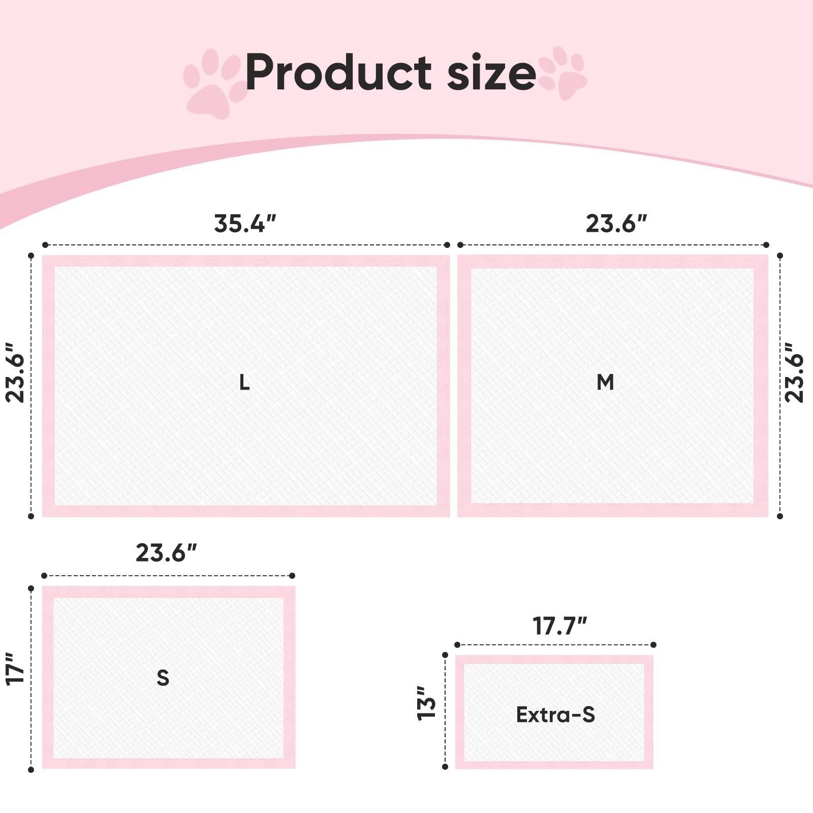 Super-Absorbent Leak-Proof Dog and Puppy Pet Training Pad, Housebreaking Puppy Pads Disposable (18" X 24" - Small 50PCS)