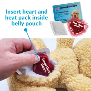 Snuggle Puppy Plus with 3 Heat Packs & All New Smartbeat Motion Activated RealFeel Heartbeat, Pet Anxiety Relief and Calming Aid - Comfort Toy for Behavioral Training (Doodle)