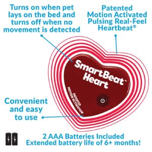 Snuggle Puppy Plus with 3 Heat Packs & All New Smartbeat Motion Activated RealFeel Heartbeat, Pet Anxiety Relief and Calming Aid - Comfort Toy for Behavioral Training (Doodle)