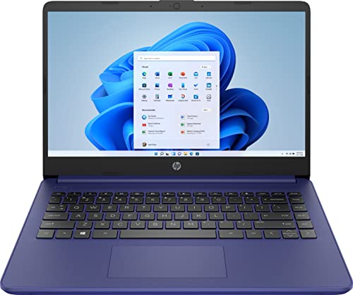 2022 HP Stream 14in laptop, Intel Celeron N4020 Dual-Core Processor, 4GB DDR4 Memory, 192GB storage(64GB eMMC+64GB card),HDMI,WiFi,Webcam,Bluetooth,1-Year Microsoft 365,Win10 S,Indigo Blue|NoCo bundle