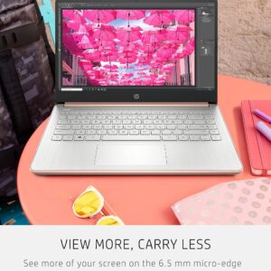 HP Stream 14-inch Laptop for Student and Business - Intel Quad-Core Processor, 16GB RAM, 320GB Storage (64GB eMMC + 256GB Card), 1-Year Office 365, Webcam, 11H Long Battery Life, Wi-Fi, Win11 H in S