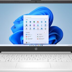 HP 2022 Stream 14inch HD Laptop, Intel Celeron N4020 Dual-Core Processor, 4GB DDR4 Memory, 128GB Storage(64GB eMMC+64GB Card),WiFi,Webcam,Bluetooth,1-Year Microsoft 365,Win10 S,Snow White|TGCD Bundle