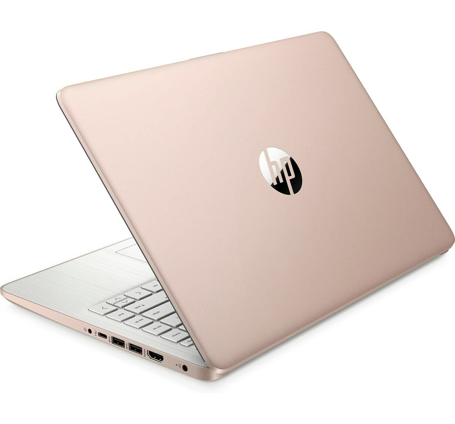 HP Stream 14inch HD Touchscreen Display Laptop, Intel Celeron N4020 Processor, 4GB DDR4 Memory, 128GB Storage (64GB eMMC+64GB Card), WiFiBluetooth,1-Year Microsoft 365,Win 10 S,Rose Gold, TGCD Bundle