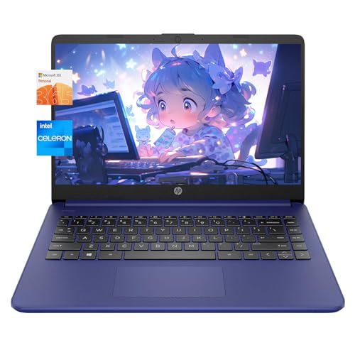 HP Stream Laptop 2023 Newest 14" HD Display, Intel Celeron N4120 Processor, 16GB RAM, 192GB Storge (64GB EMMC+128GB SD Card), ‎Intel UHD Graphics 600, Webcam, Wi-Fi, Windows 11 Home in S Mode