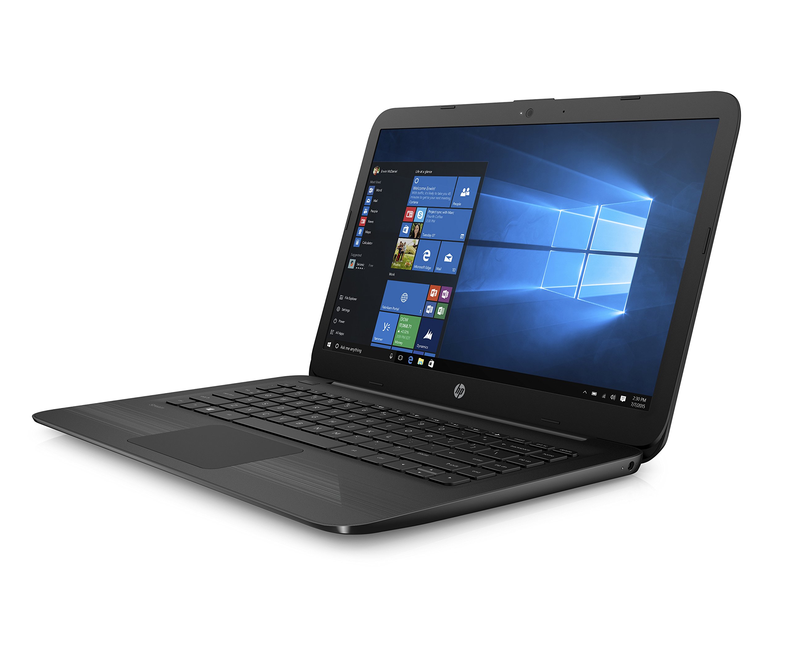 HP Stream 14 Inch Laptop (2018 New), Intel Celeron N3060 Processor, 4GB RAM, 32GB eMMC Storage, Office 365 Personal 1-year included, Windows 10 Home, Jet Black