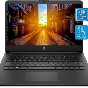 HP Stream 14" HD Touchscreen, Intel Celeron Dual-Core Processor, 4GB DDR4 Memory,192GB Storage (64GB eMMC+128GB Card),WiFi,Webcam,Bluetooth,1-Year Microsoft 365, Windows 10 S, Jet Black|TGCD Bundle