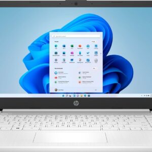 HP STREAM 14-DQ0002DX Laptop 2022 New, 14" 1366x768 Display, Intel Celeron N4020 2-Core, UHD Graphics, 4GB DDR4, 64GB SSD, Wi-Fi 5, Card Reader, Win10 Home, COU 32GB USB