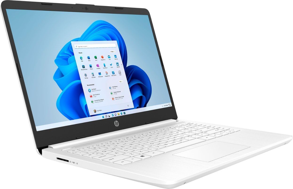 HP STREAM 14-DQ0002DX Laptop 2022 New, 14" 1366x768 Display, Intel Celeron N4020 2-Core, UHD Graphics, 4GB DDR4, 64GB SSD, Wi-Fi 5, Card Reader, Win10 Home, COU 32GB USB